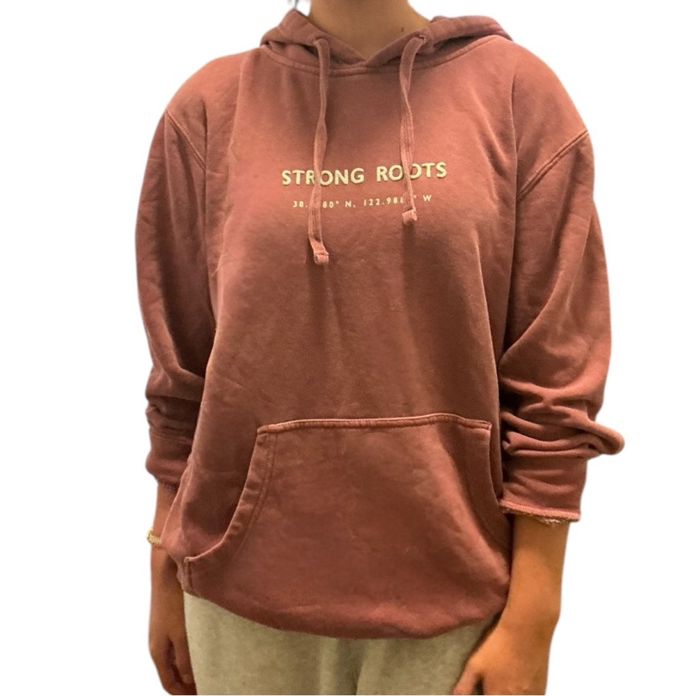 Kkfit strong roots hoodie. Size small. Dusty rose color